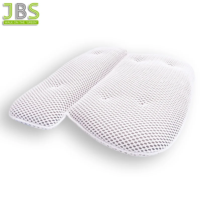 
Anti-Bacterial Luxury 3D Air Mesh Bath Pillow With 2-Panel Design 
