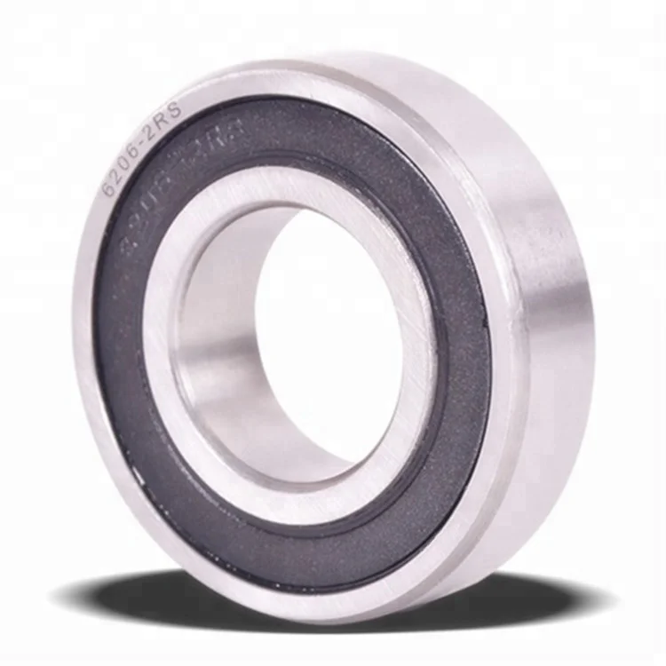 High quality 6206 2rs Deep groove ball bearing rubber coated bearings 6206