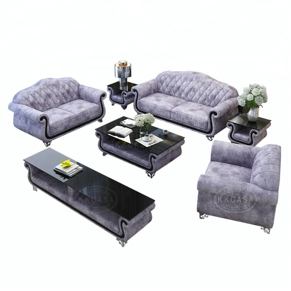 Luxury Italy Life Used Style Living Room Modern Furniture sofa set
