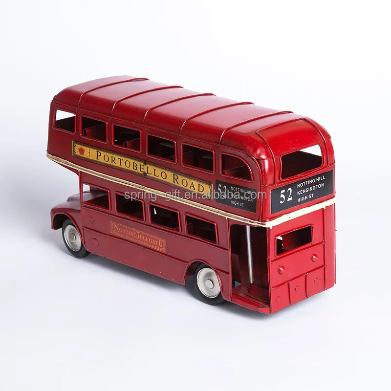 Fashion alloy england toys pull back truck ,metal car bus model for sell hot Antique style Vintage car model