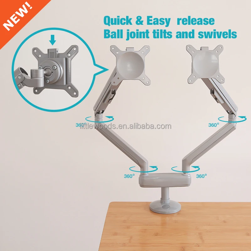 Adjustable Full heavy duty Motion pole mount monitor bracket