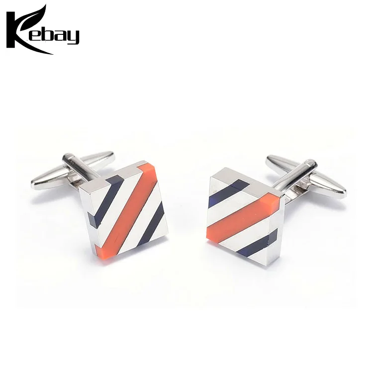 Stainless steel luxury custom cufflinks and tie clips