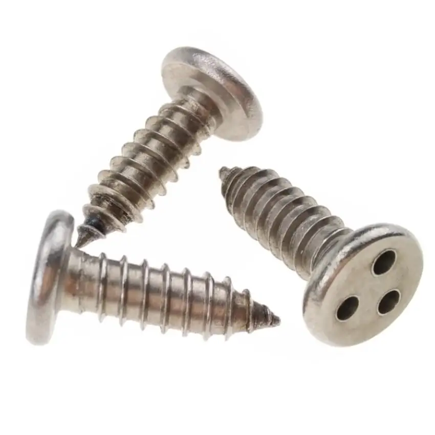Custom Stainless Steel Security Screws Self Tapping 3 Points for Sheet