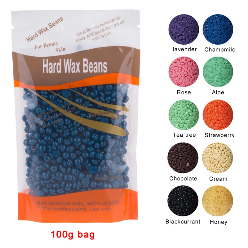 
Wax Kit Include 400G Hard Beans 10pcs Wood Sticks hard wax warmer heater set Hair Removal with LCD Screen 