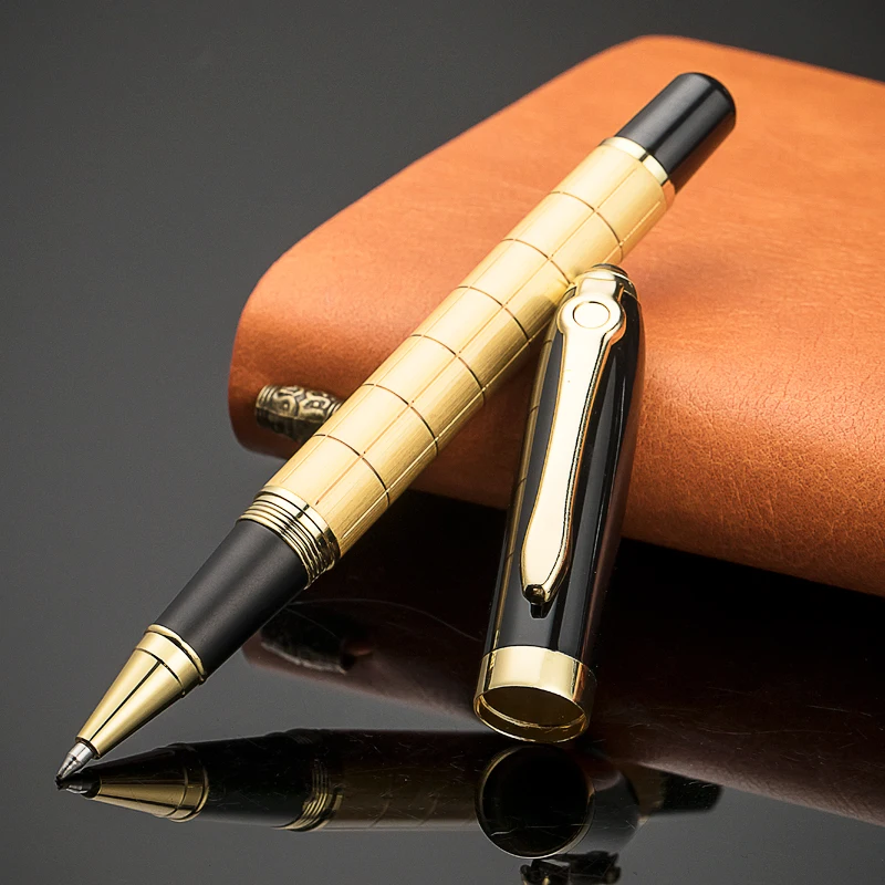 new luxury gift gold pen half gold pengrid pen golden Plating Pen