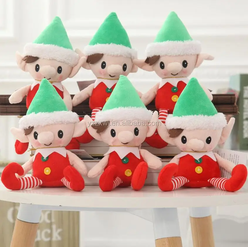 free sample plush boy elf christmas toys handmade christmas toys Plush Stuffed Elf Hot Sale Toy