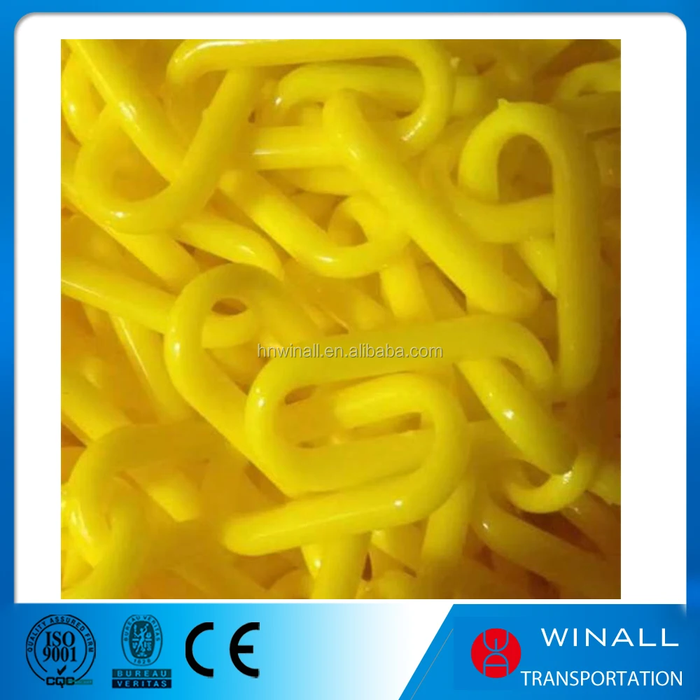 Traffic cone road chain , road safety plastic chain
