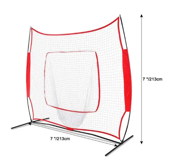 Baseball Softball Practice Net  for Hitting, Pitching, Batting, Fielding and Catching, Portable Backstop Training Aid