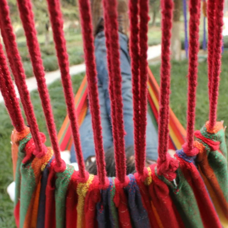 
Colorful Outdoor Camping Canvas Hammock 