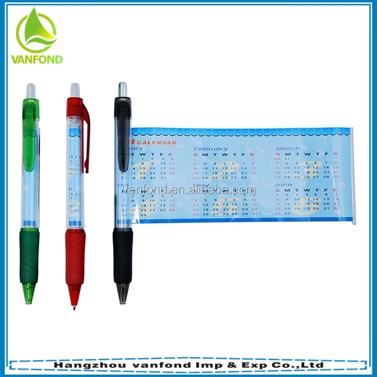 2016 дешевые пластиковые баннер ручка, календарь, ручка, реклама индивидуальные пера