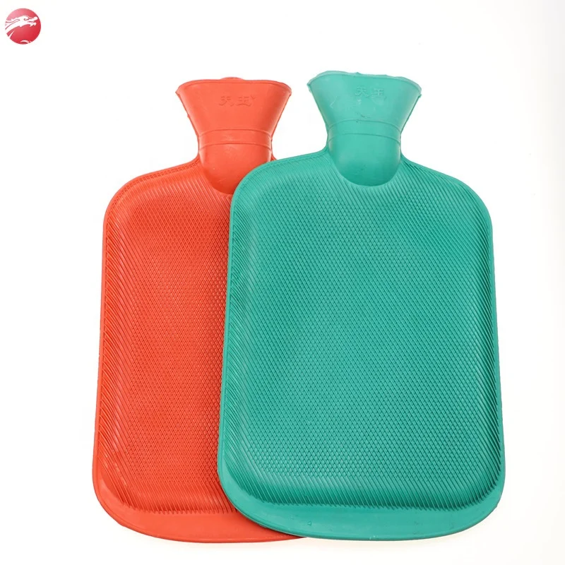 
Natural Eco-Friendly Household Hand Warm 2L Rubber Hot Water Bag/Bottle with cover 