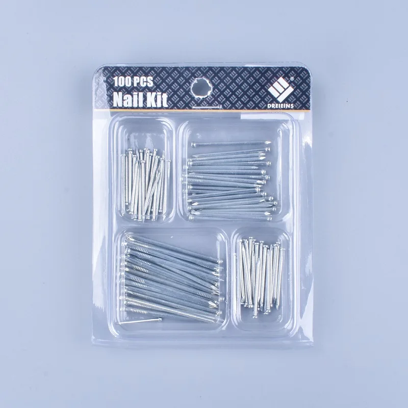Shanfeng 170 Pieces Sizes Zinc Plated Concrete Household Nails