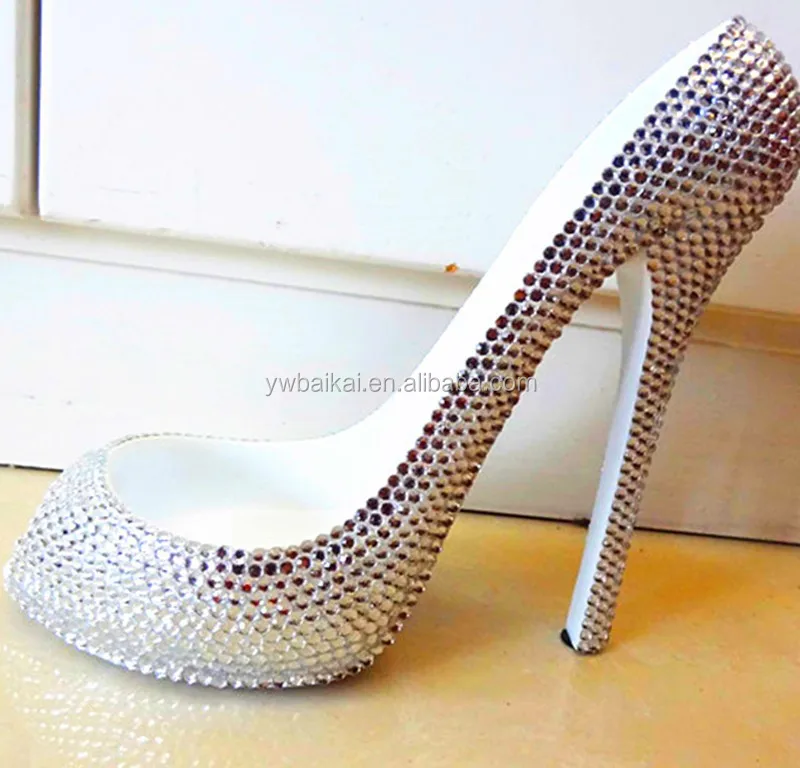 high-heeled shoes wine rack with rhinestone bling bling   shoes wine rack