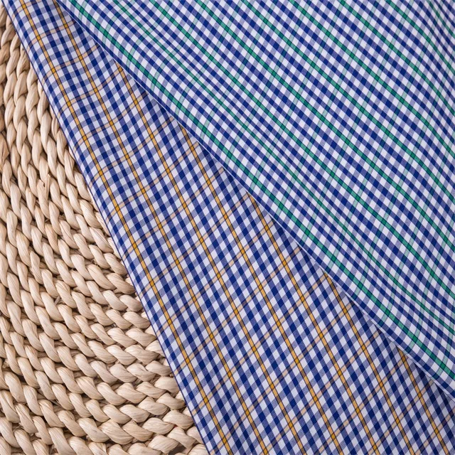 wholesale ready goods woven 50% bamboo 50% polyester blend shirt fabric