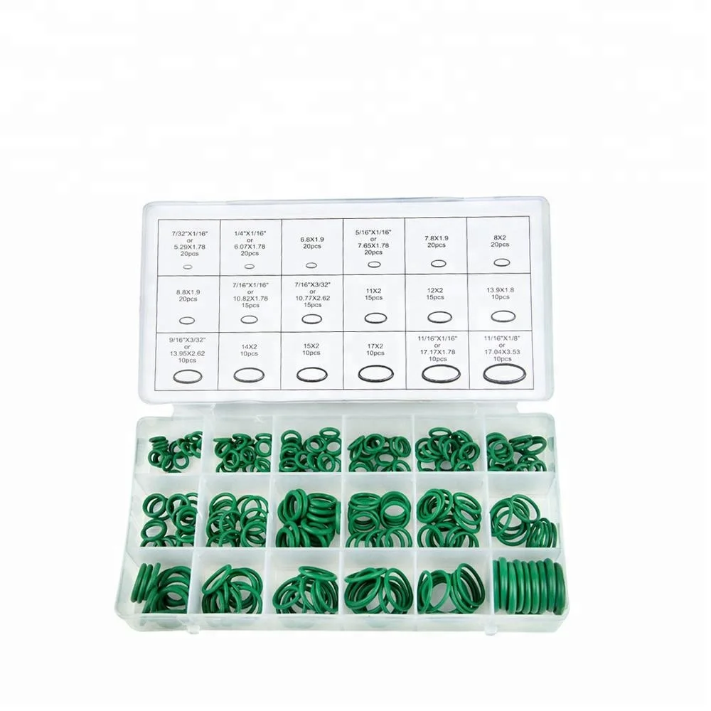 
270 Pcs 18 Sizes Kit Air Conditioning HNBR O Rings Oring Garage Set Car Auto Vehicle Repair With Case 