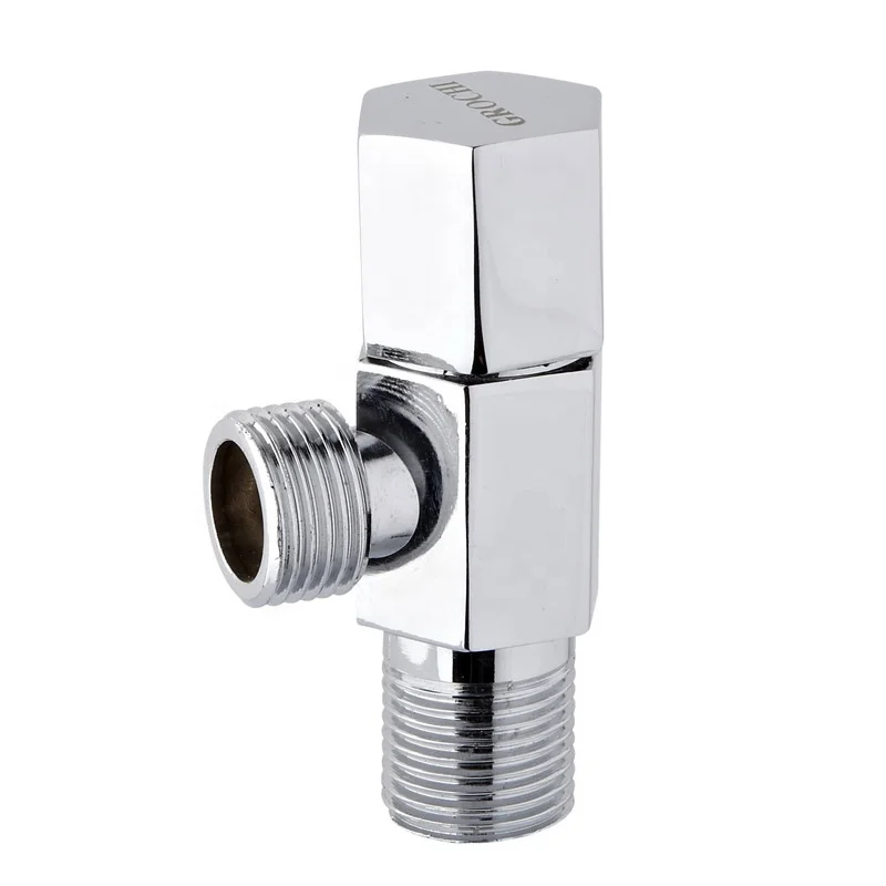 Горячая Распродажа, верхняя готовая поверхность, керамический картридж 1/2 дюйма, Цинковый угловой клапан с пластиковой ручкой