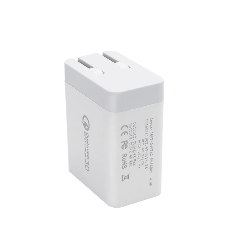 
US EU UK AU QC3.0 wall charger 1 port 2 port 3 port chargers for phone 