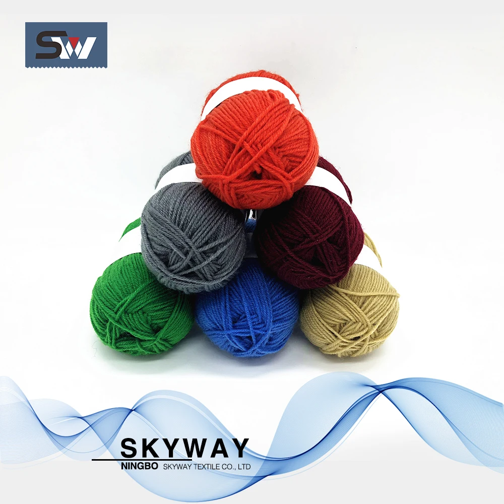 
100% acrylic chunky yarn milk cotton yarn baby yarn 