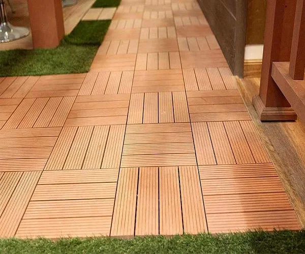 Outdoor Easy-installation Composite DIY WPC Decking Tiles