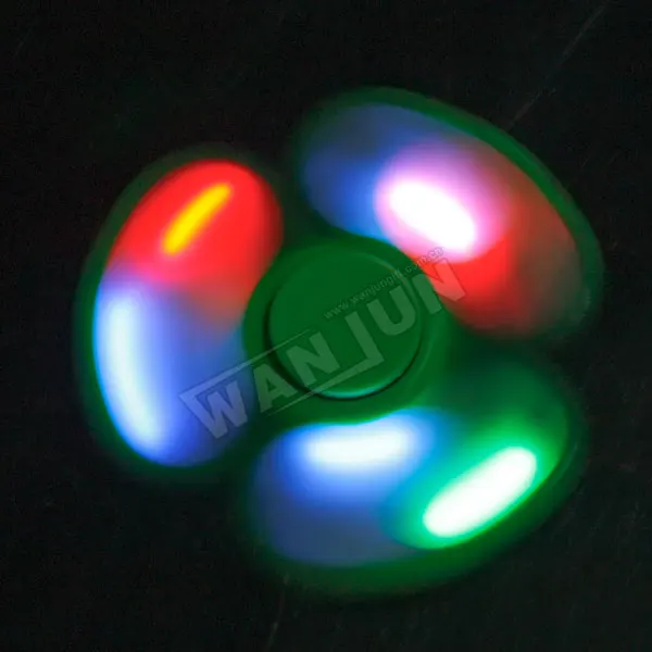 LED hand spinner glow in the dark/beautiful fidget spinner