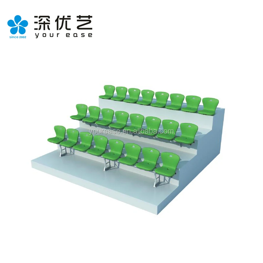 Yourease Outdoor HDPE Plastic Stadium Seat Chair