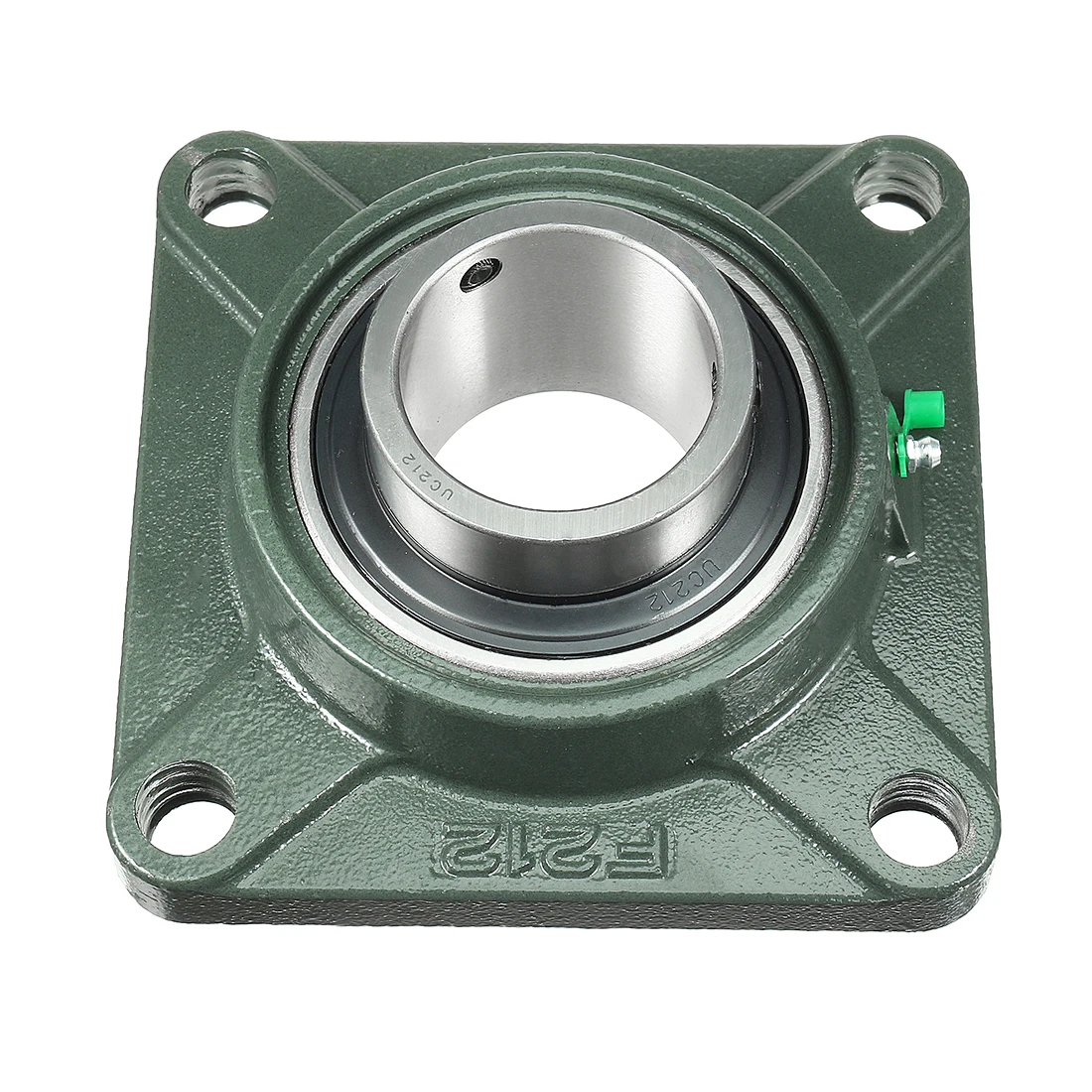 UCF207 4 Bolts Flange Bearing Unit With Wider Inner Ring Insert Bearing Set Screw Locking and Square Flange Housing