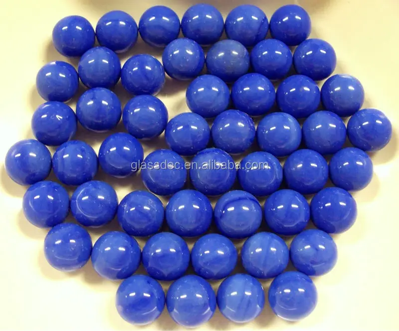 opaque sky blue game board marbles, cobalt blue glass marble