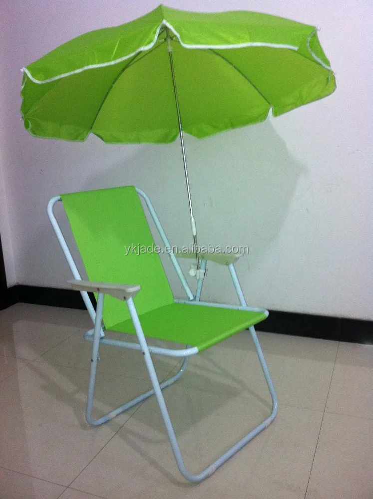 Portable personalized 1 person folding beach chair with umbrella,single seat folding beach chair with umbrella