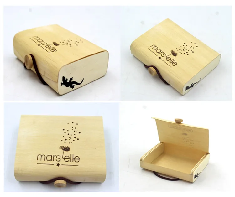 Birch Bark Box Wholesale Cork Business Card Holder Packaging Gift Wooden Box