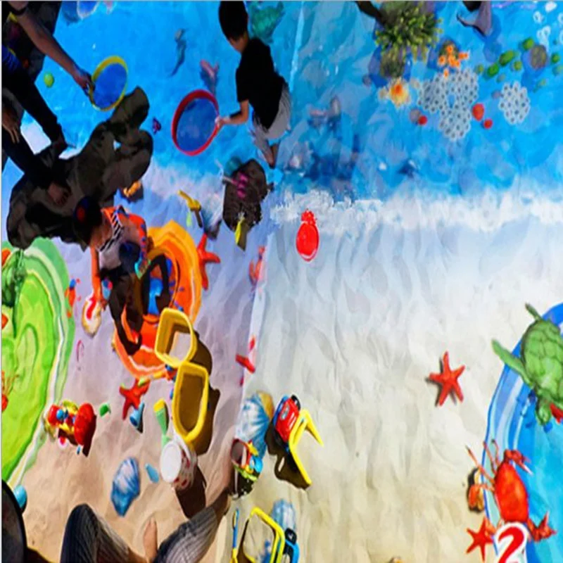 So popular Funny Indoor Games beautiful Projection AR Interactive Sand Beach Interactive Aquarium kids equipment theme park