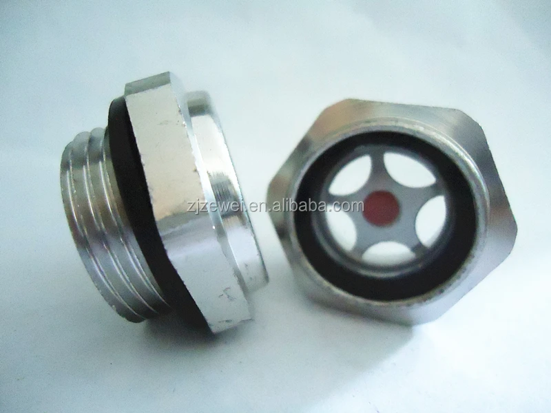 metric thread aluminum alloy oil level sight glass