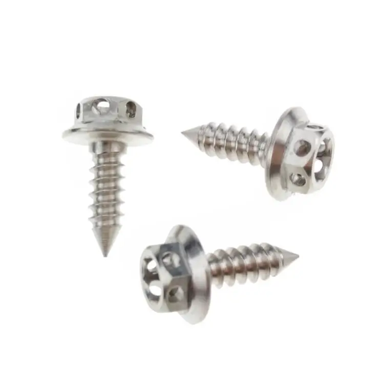 
M6 Self Tapping Titanium Screws Hex Washer Head Fastener for Motorcycle Spare Parts TC4 