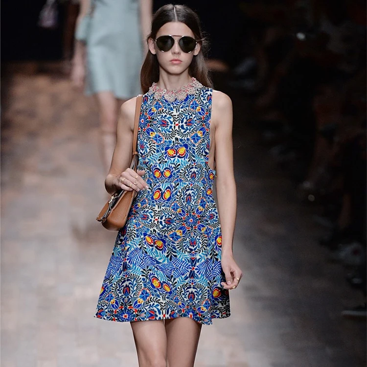 Цифровая ткань с принтом бамбука вискозы спандекса