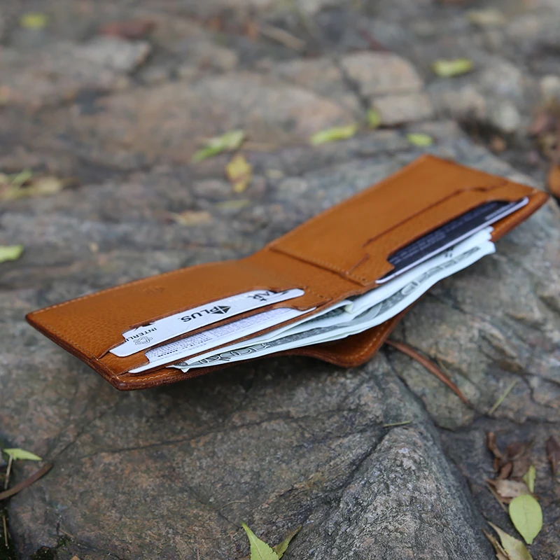 China Supplier Factory from Italy Creative personality good quality genuine leather wallet men