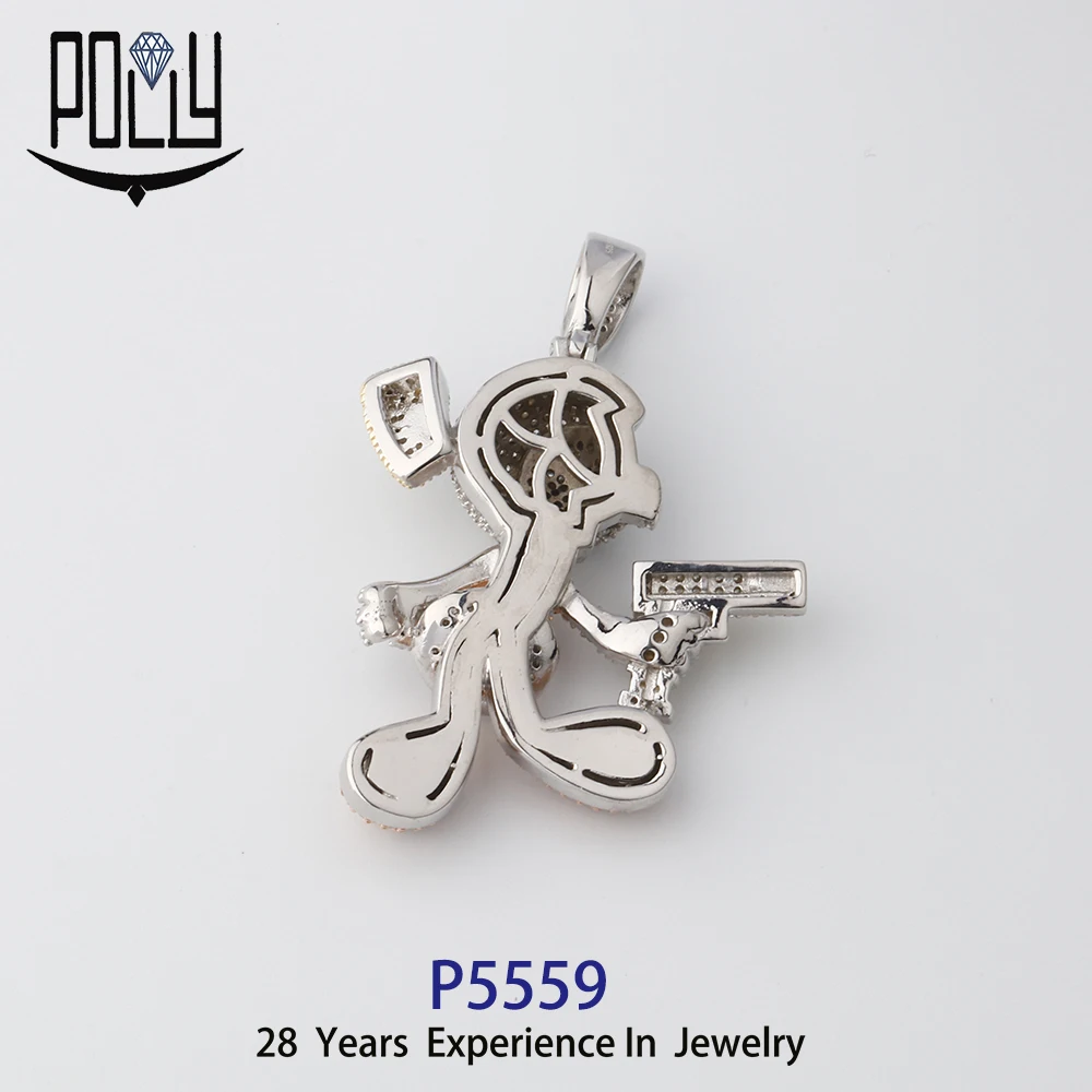 Cartoon character model cute mouse pendants 925 silver   jewelry gifts