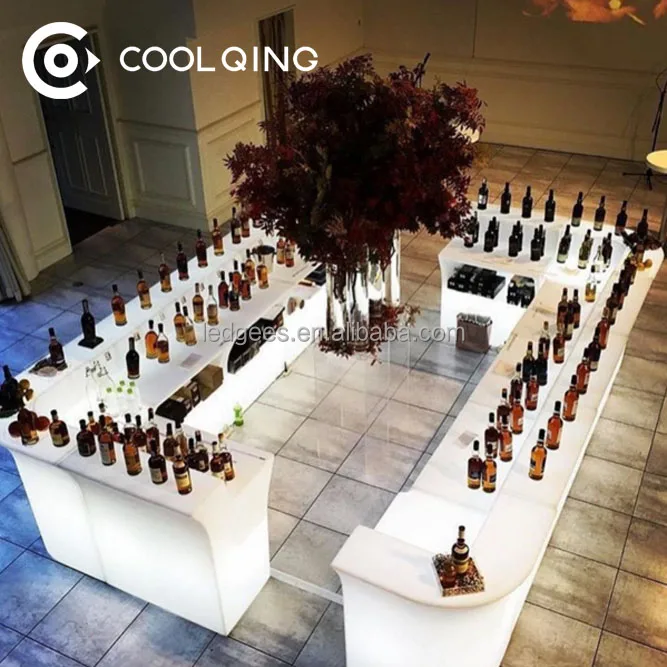 Rechargeable Led Furniture Beach Event Club Outdoor Bar Counter