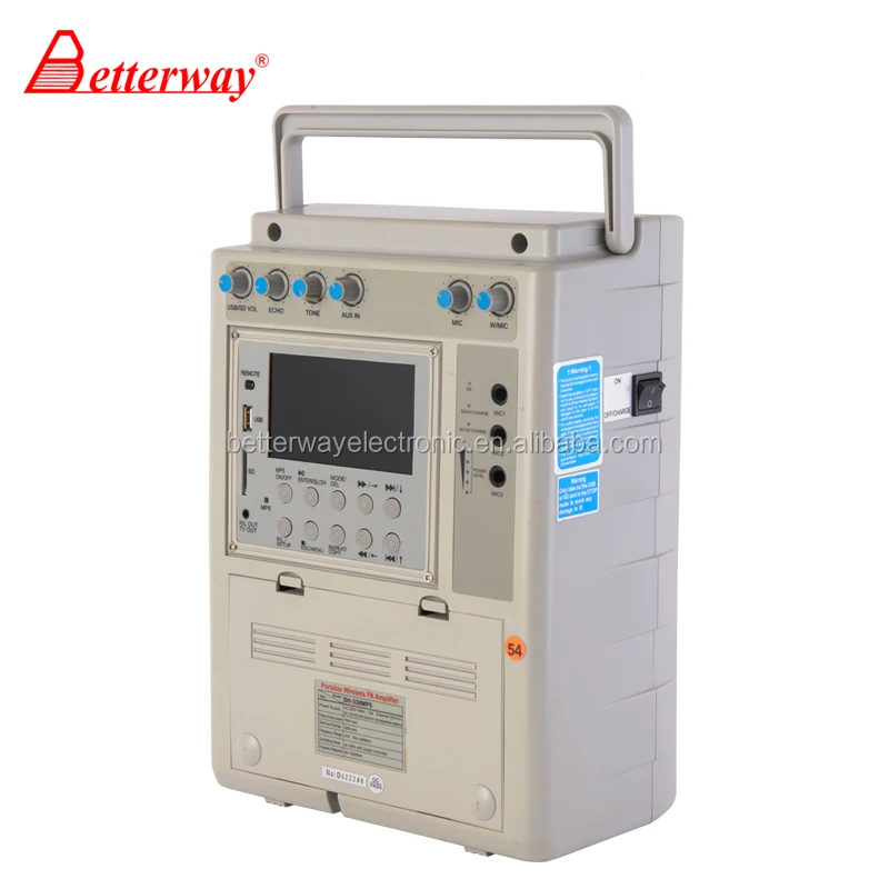 
 Портативный беспроводной усилитель ПА для лекций в церковном Зале  