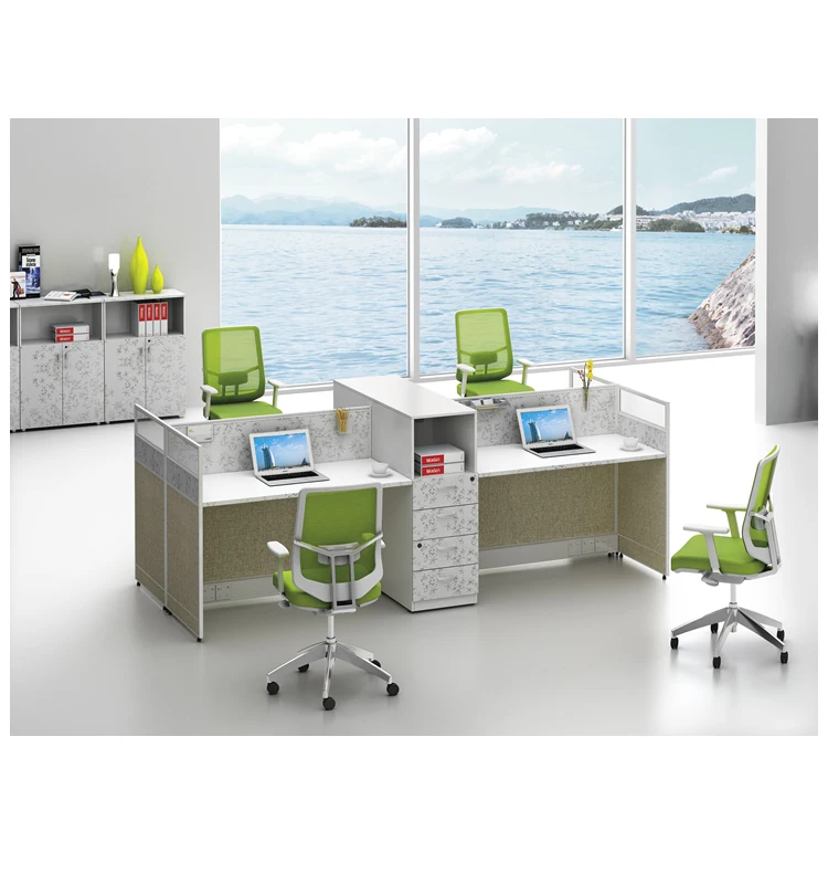 shenzhen custom 4 seat office workstation cubicle