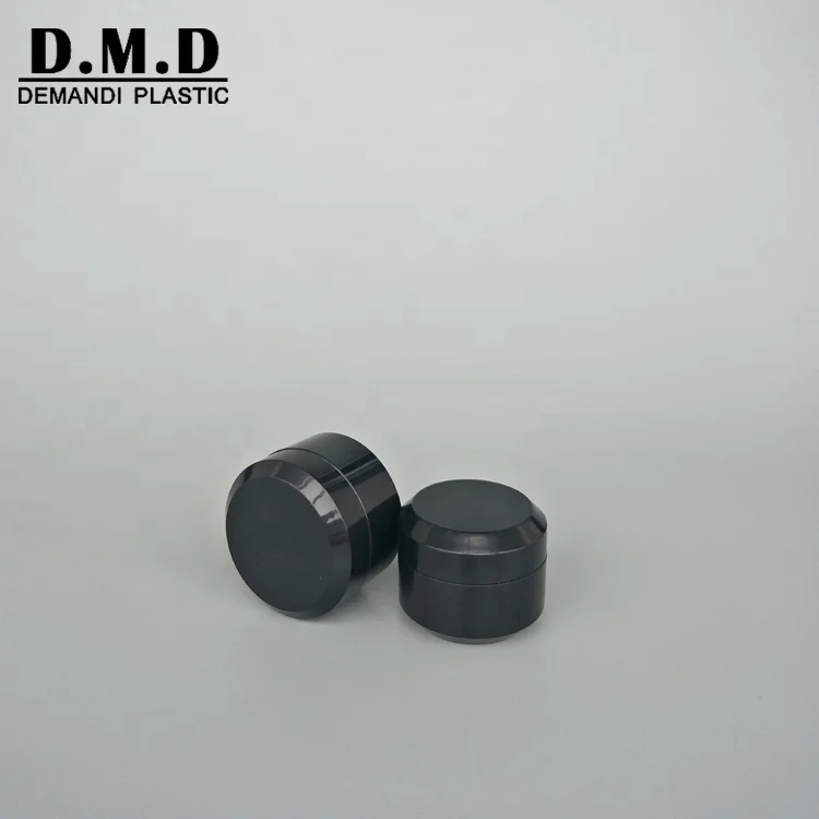 Оптовая продажа, контейнер 5 г, 5 мл, 10 мл, 15 г, 30 г, 1 унция, пластиковая пустая черная косметическая банка для УФ-геля для ногтей