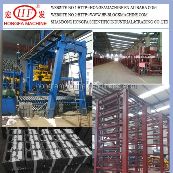 Qt10-15 Fully Automatic Insulation Concrete Block Production Line Cure System Featuring PLC Motor Core Automatic Finger Cart