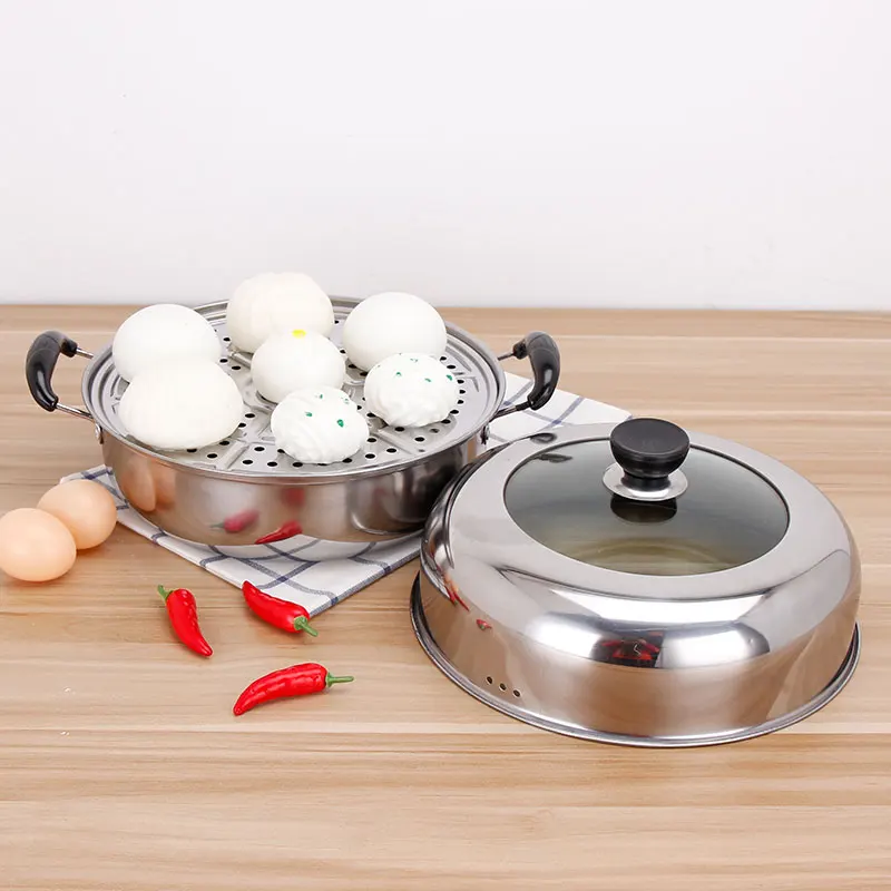 28cm Steam Cooking Pot Food Steamers Steam Cooker Steamer Stainless Steel