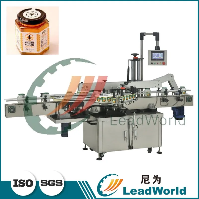 бутылка квадратной формы мёда этикетировочная машина