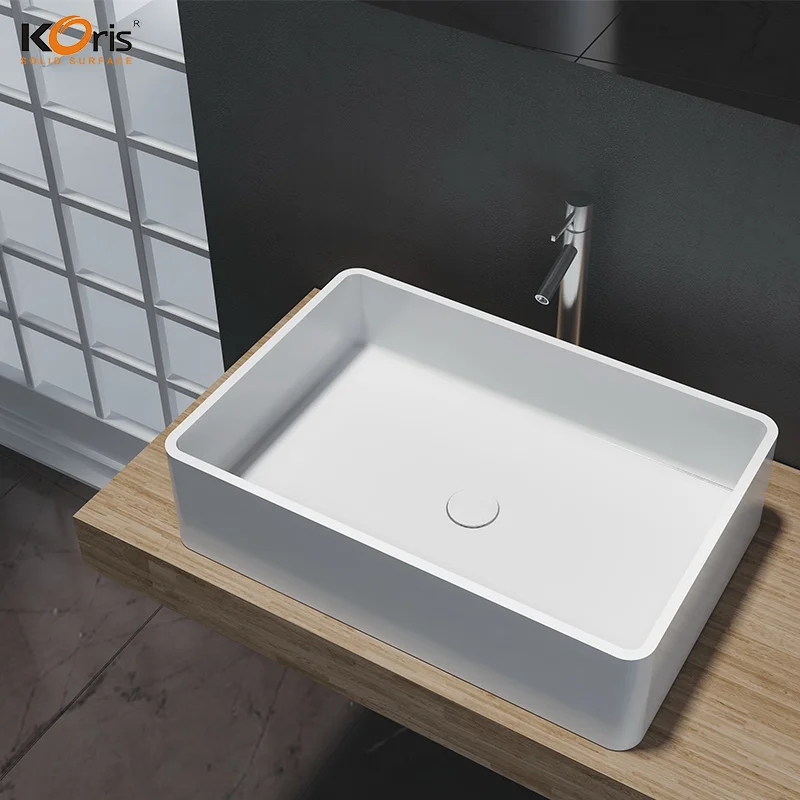 New design acrylic solid surface bathroom basin sinks