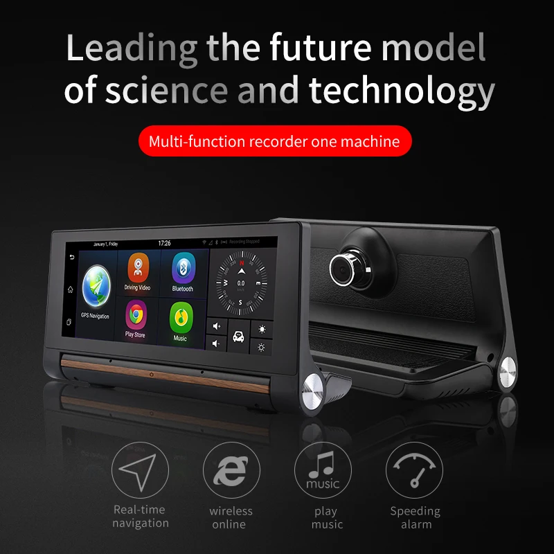 OEM Custom 7 Inch Rearview Mirror 3G Car DVR GPS Navigation Recorders