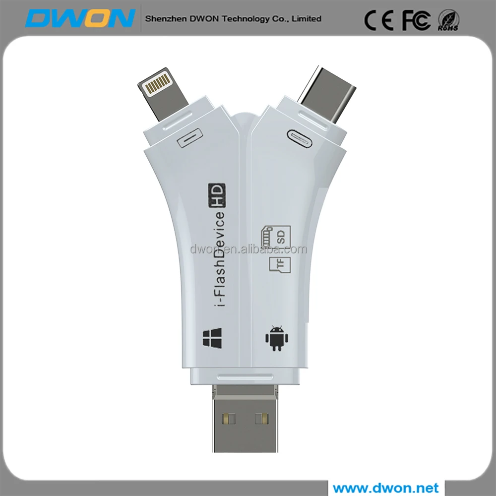 2017 i-FlashDevice HD SD Memory Stick Card Type C and External Installation card reader