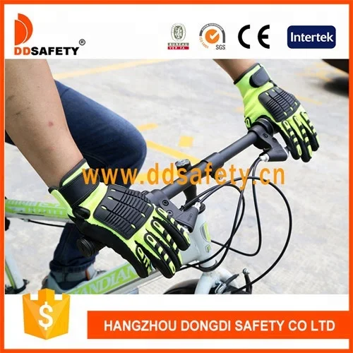 Orange Color Bike Gloves High Screen Full Finger Non-Slip Shock Absorption Warmth Bicycle Cycling Sports Gloves