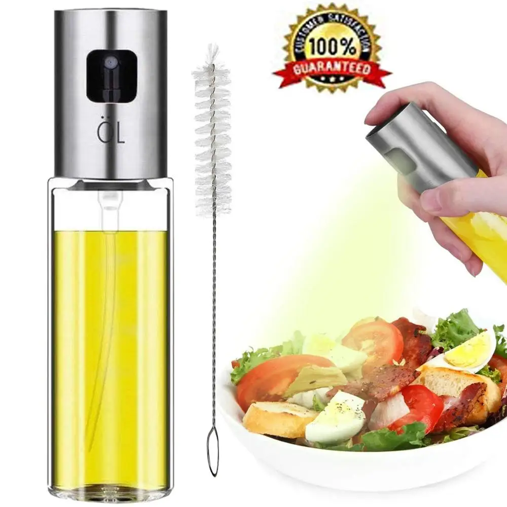 
2020 Olive Oil Sprayer, Olive Oil Spray Bottles Stainless Steel Refillable Oil Sprayer, Oil Vinegar Dispenser Bottle 