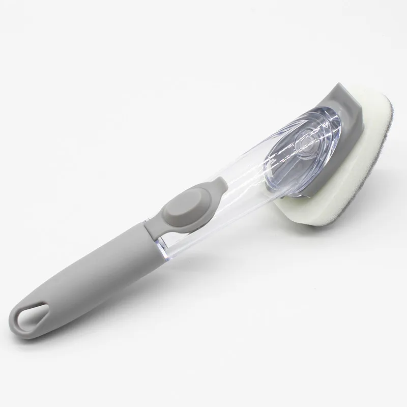 High quality household kitchen cleaning soap dispensing dish washing scrub brush set