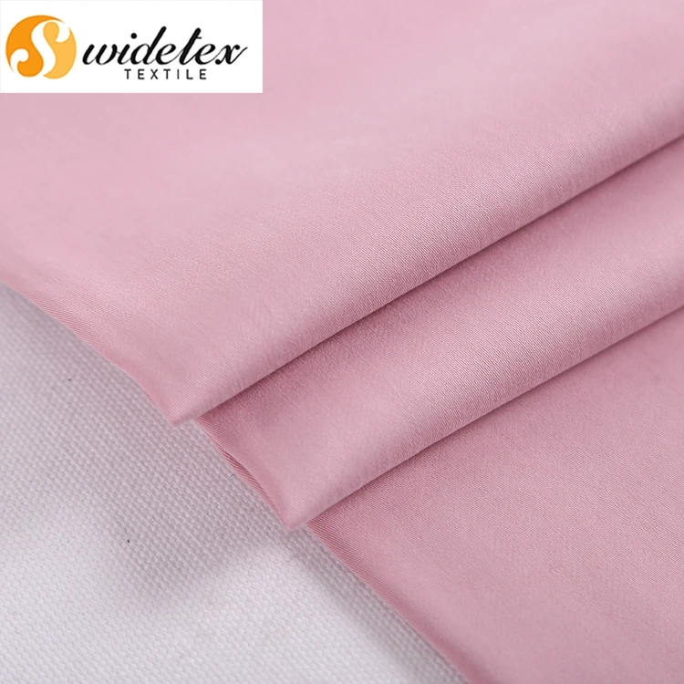 
Wholesale Oekotex Certificated Lenzing Tencel visccose Satin Sateen Woven fabric Weave 206gsm 30Sx120D can do Print and Solid 