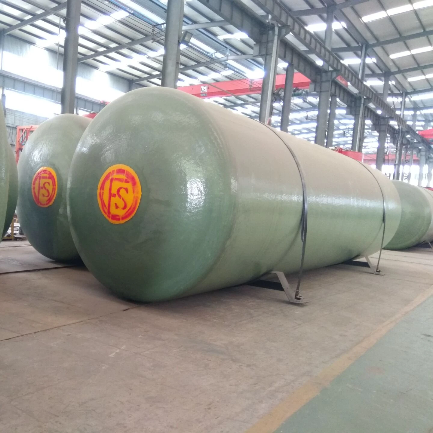 20000L to 50000L SF fiber glass double wall underground fuel oil storage tank